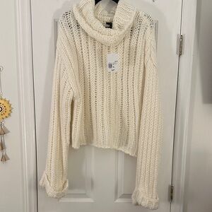 Forever 21 Cozy Cream Turtleneck Sweater